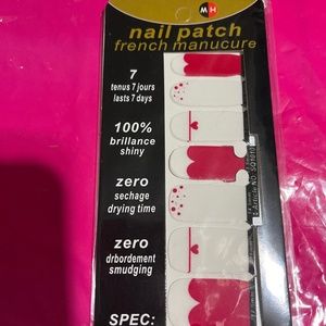 Nail Polish strips red (white is sheer) nail strips